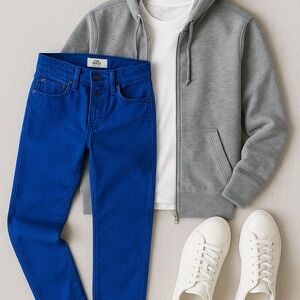 Abercrombie & Fitch A&F Skinny Pants – Cobalt Blue – 34x32